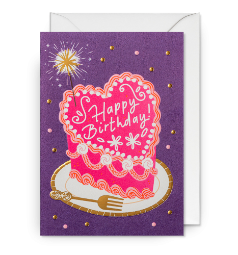 Lagom Design - CAKE AND SPARKLERS Card