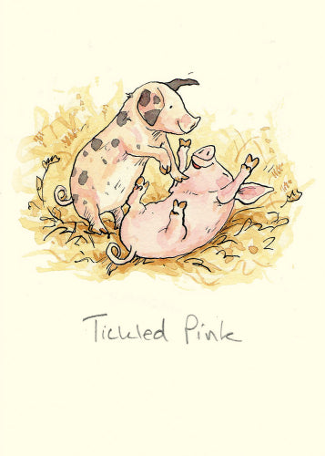 Two Bad Mice - TICKLED PINK Card