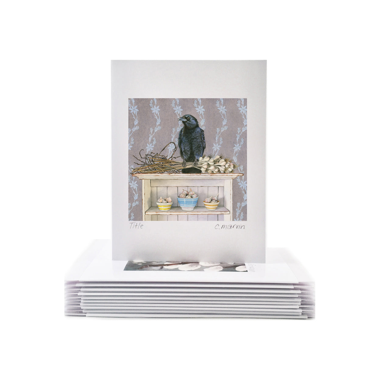 Cori Lee Marvin - CROW WARDS OFF TROUBLE Art Card