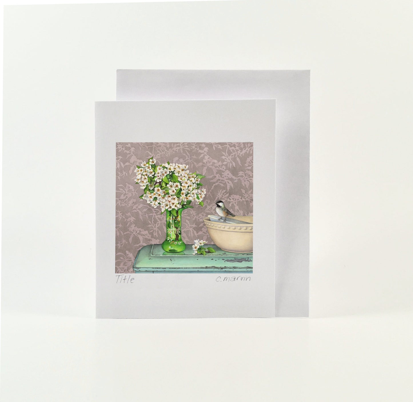 Cori Lee Marvin - BLOSSOMS, BIRD, and BOWL Art Card