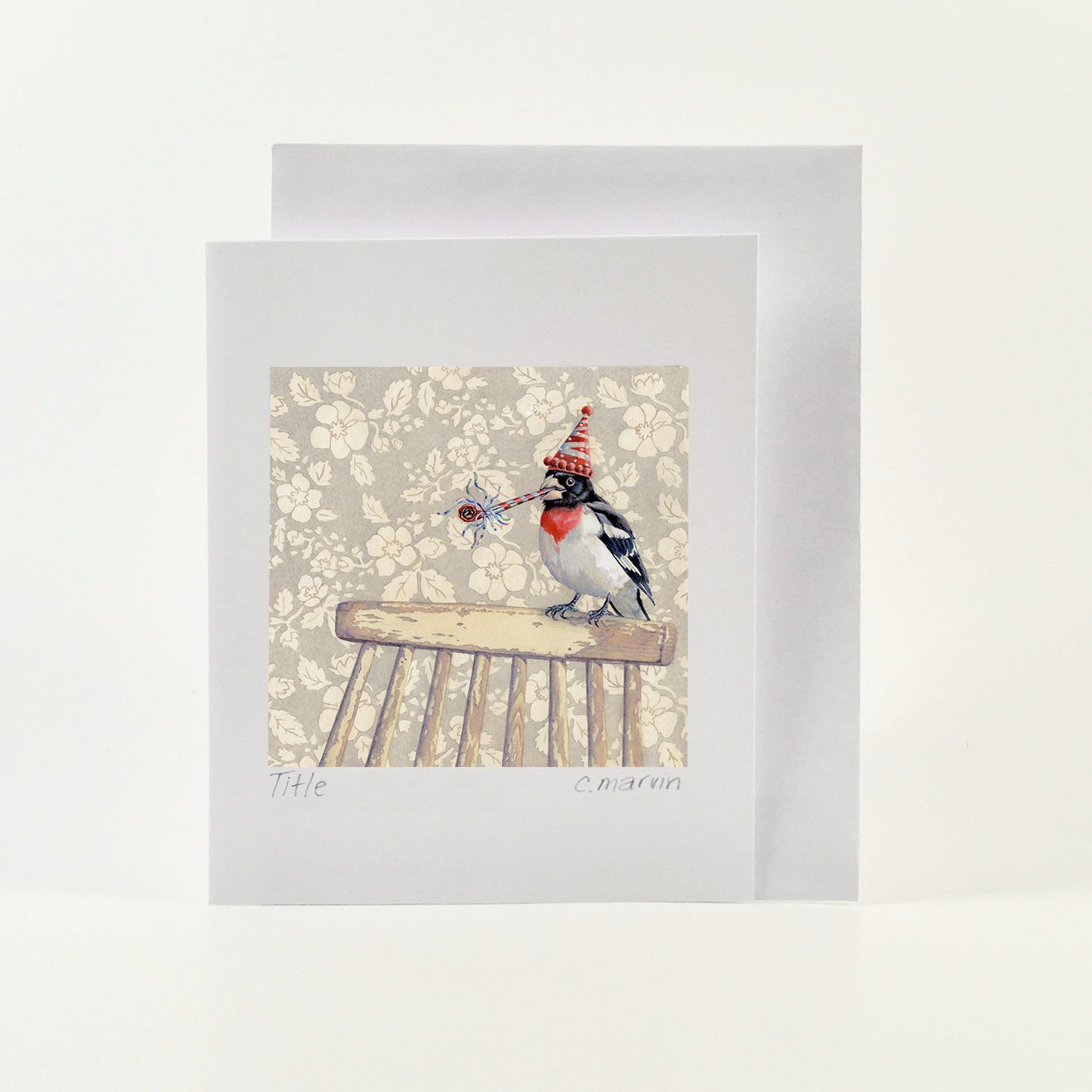 Cori Lee Marvin - MY BIRD LIKES TO PARTY Art Card