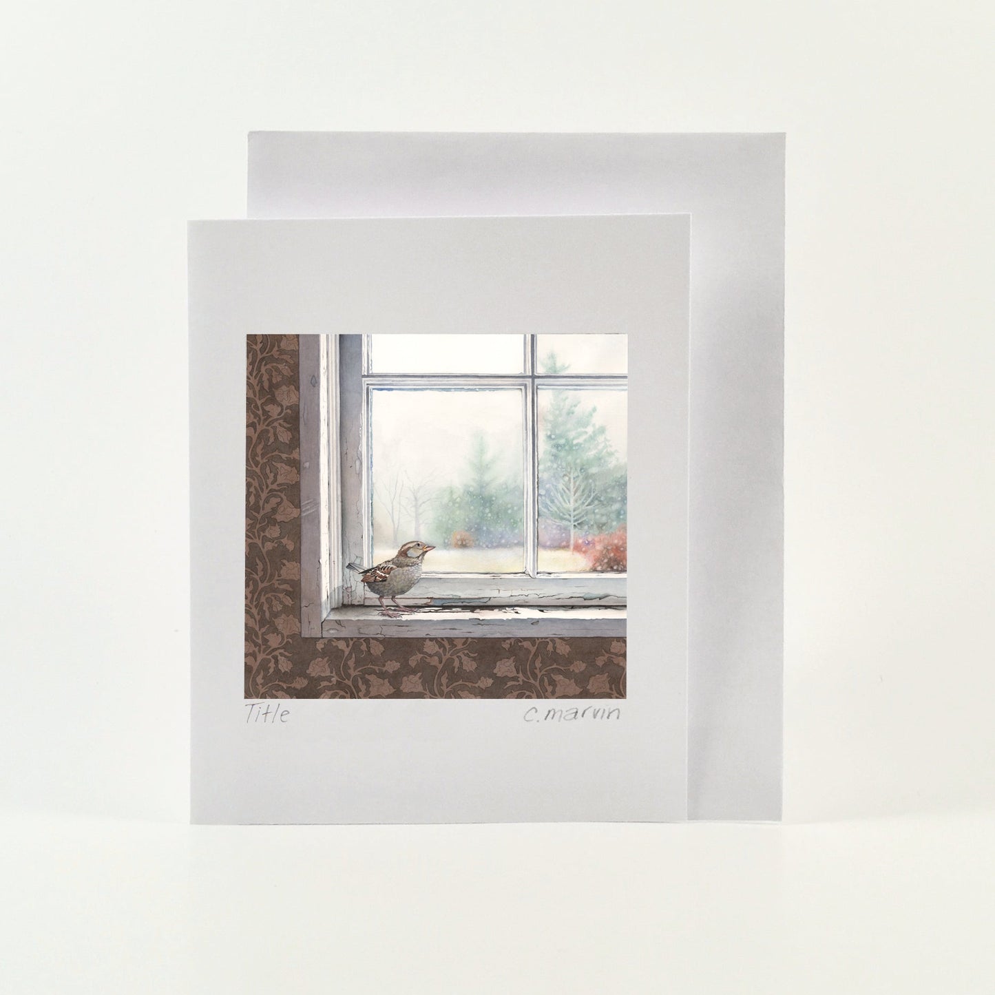 Cori Lee Marvin - WAITING FOR SPRING Art Card