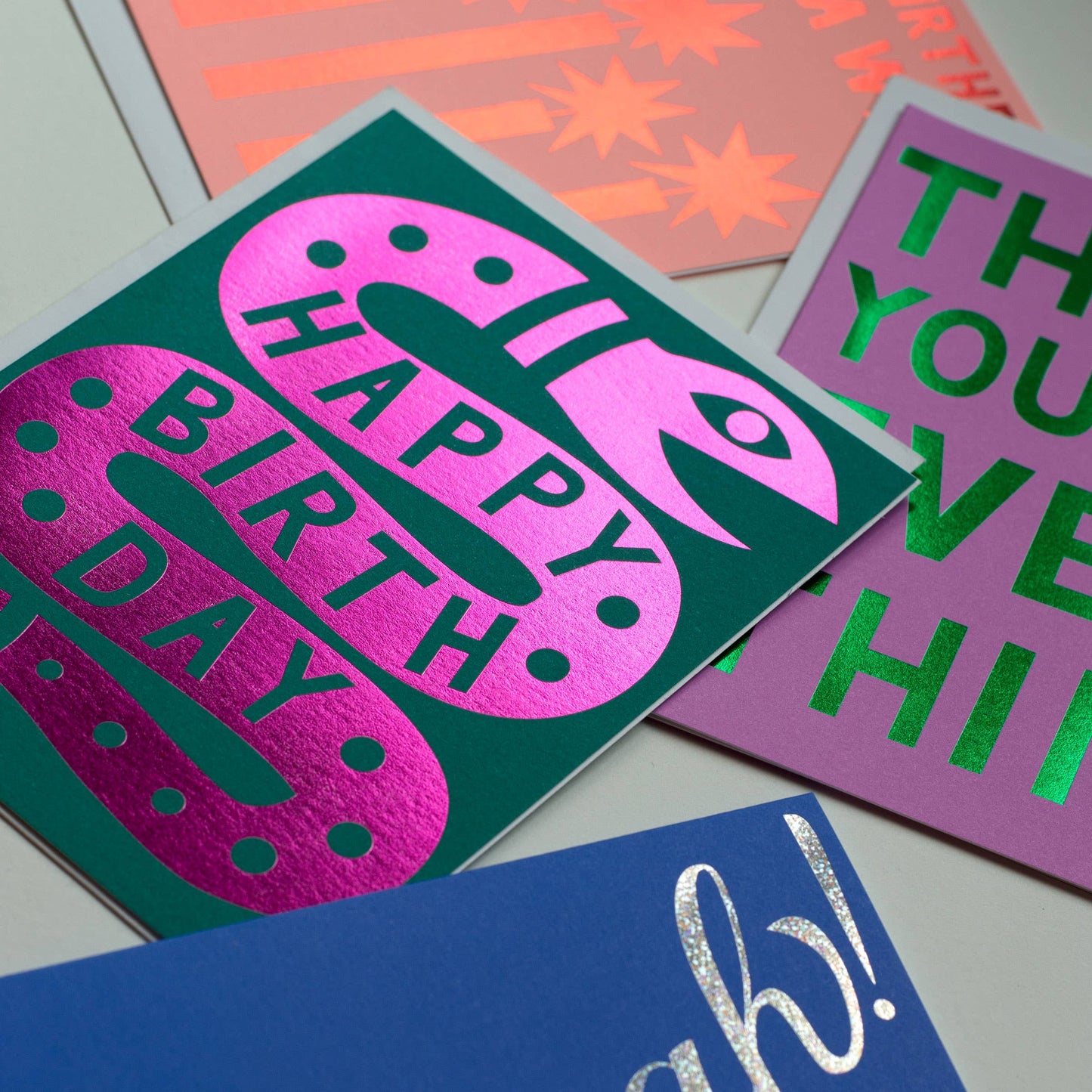 Banquet Workshop - Glitter Foil Huzzah Note Card