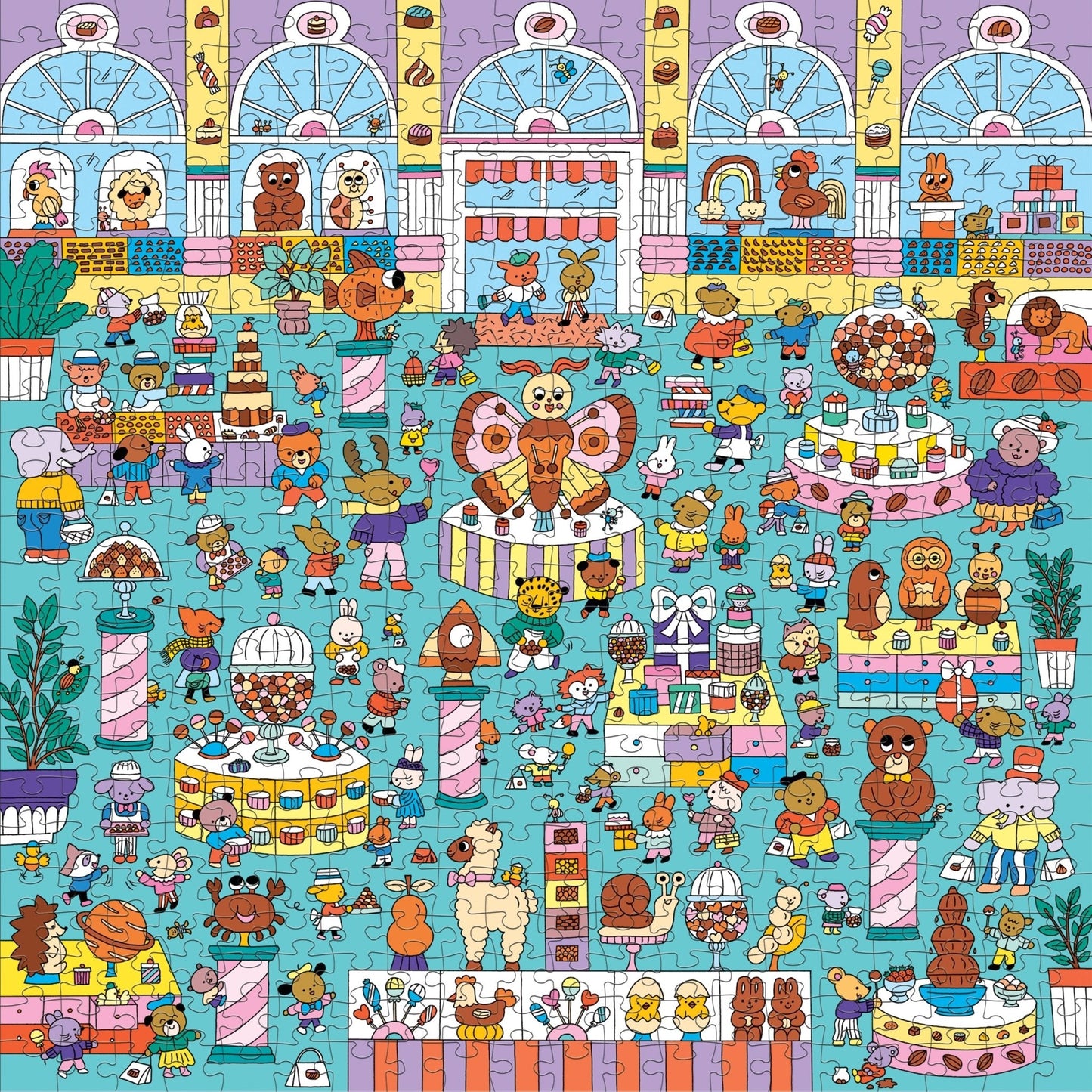 mudpuppy - CHOCOLATE SHOP Search + Find Puzzle (500-Pieces)