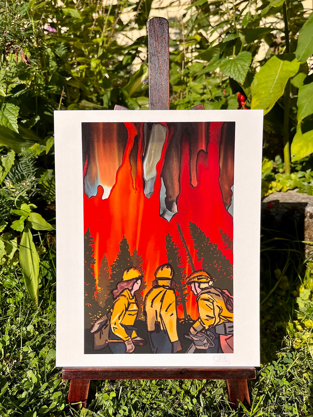 Ella Mollie - FOREST FIREFIGHTERS Art Print