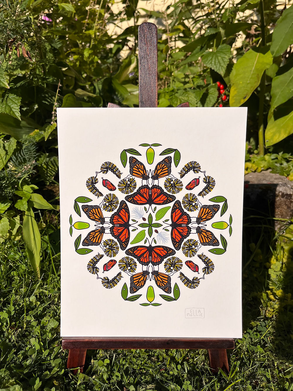 Ella Mollie - MONARCH KALEIDOSCOPE Art Print