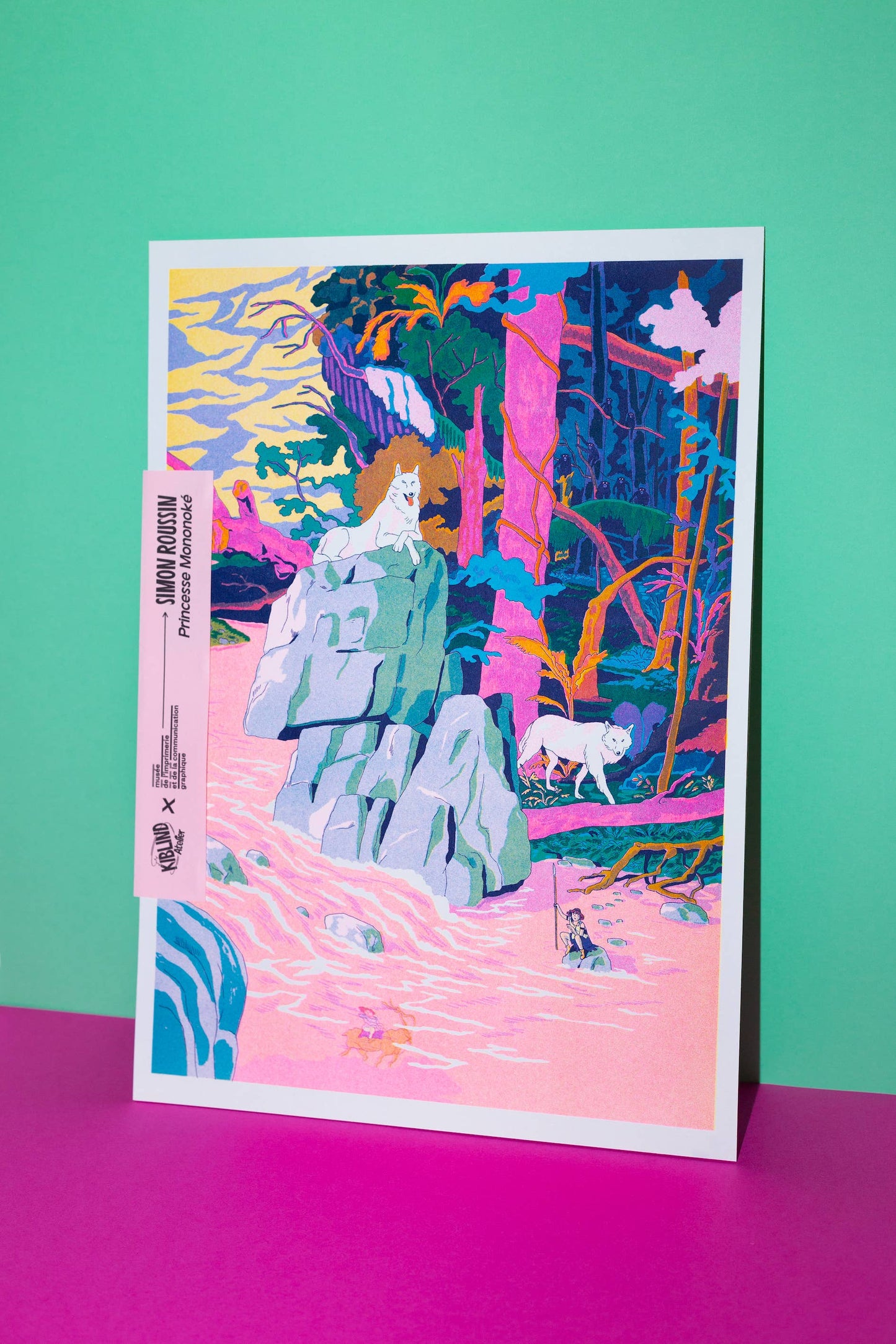 KIBLIND Atelier - PRINCESS MONONOKE Simon Roussin (A3 Print)