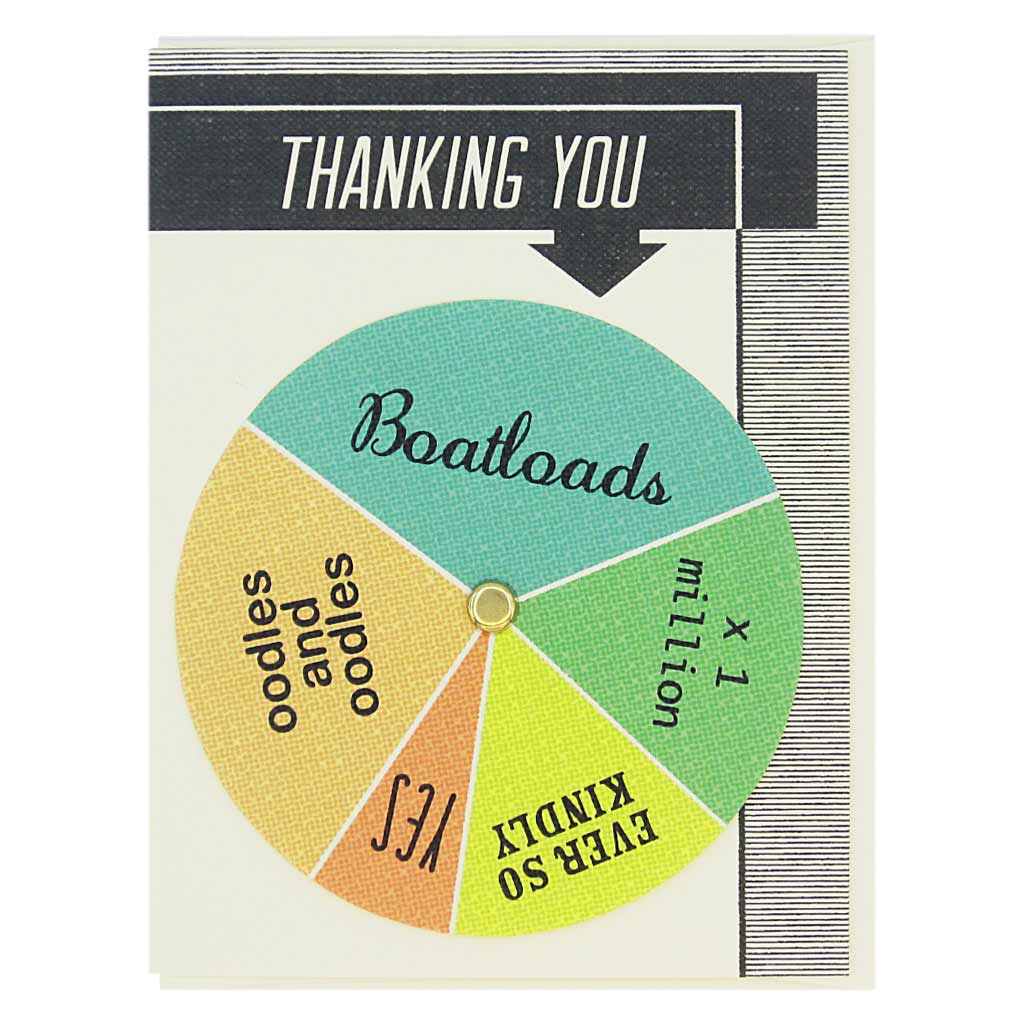 TRAOT - THANKING OUT Wheel Card