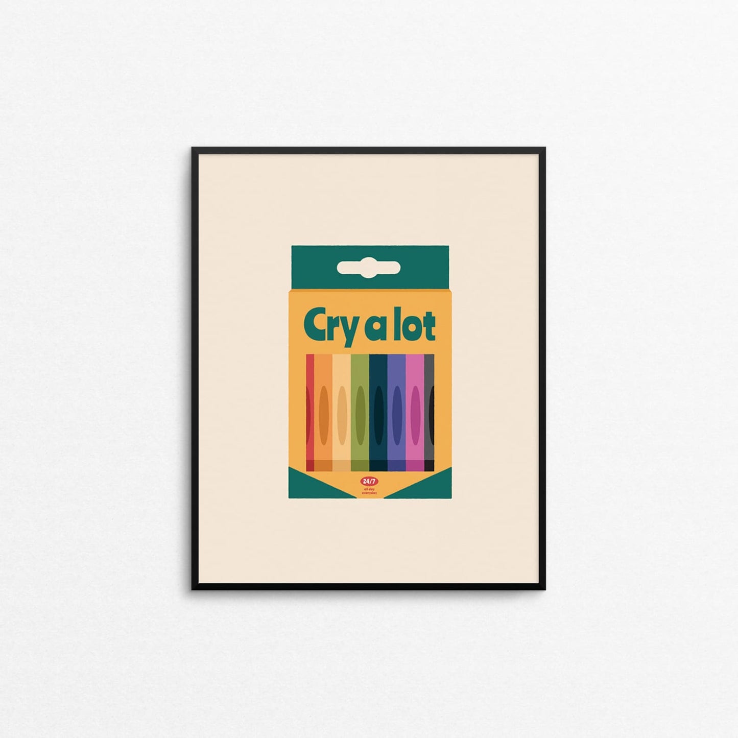 Mad Love Creative Co. - CRY A LOT Art Print