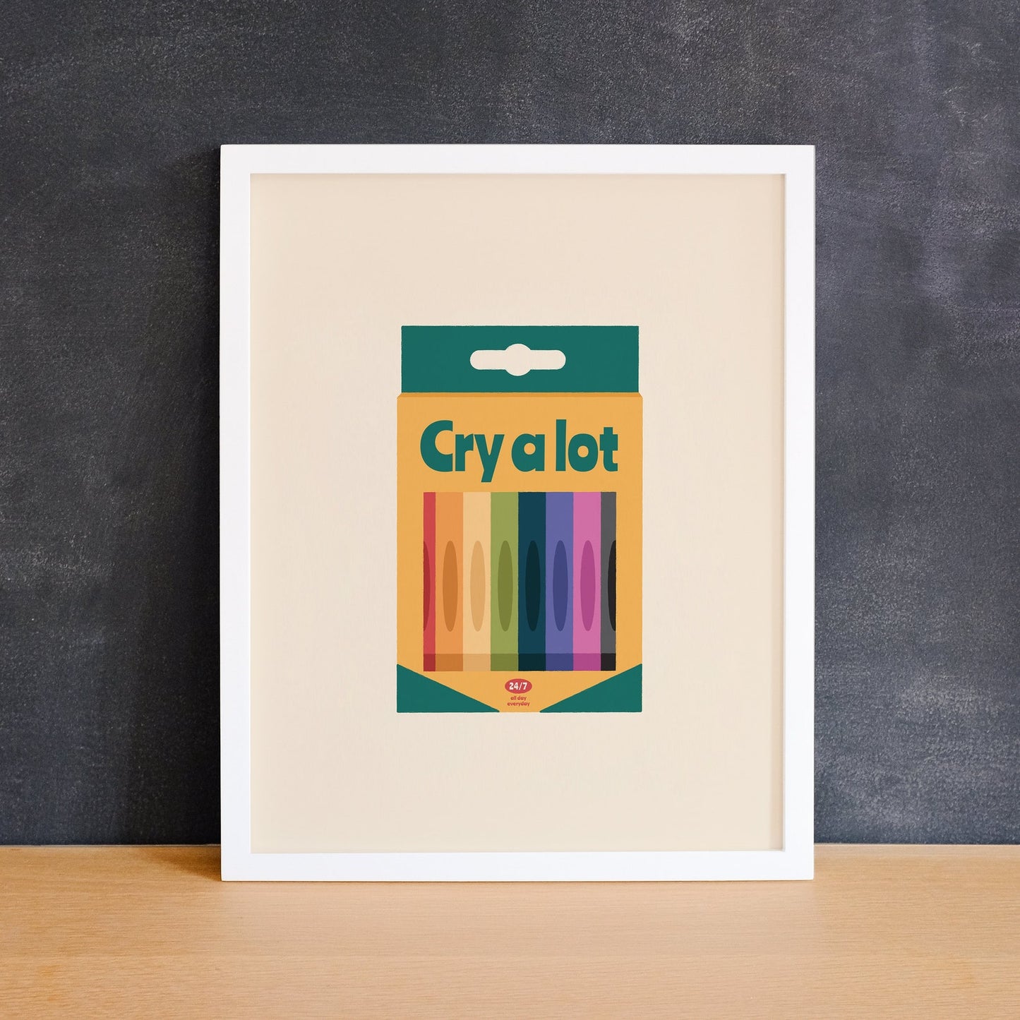 Mad Love Creative Co. - CRY A LOT Art Print