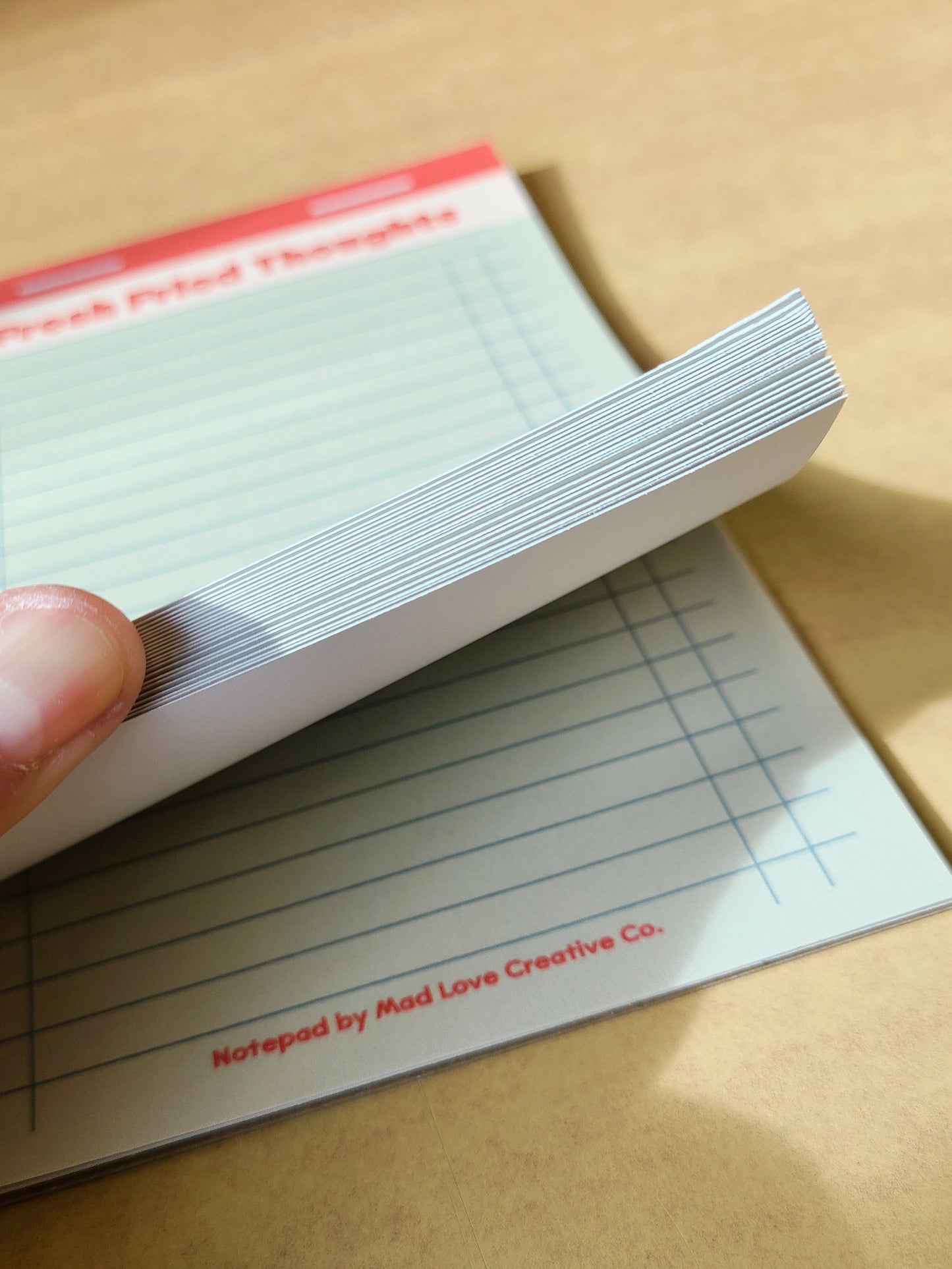 Mad Love Creative Co. - FRESH FRIED THOUGHTS Lined Notepad
