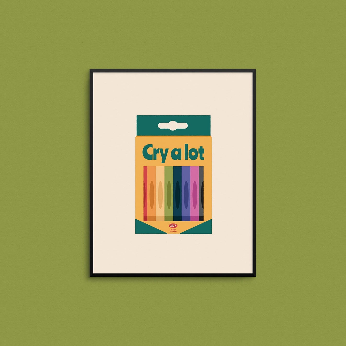 Mad Love Creative Co. - CRY A LOT Art Print