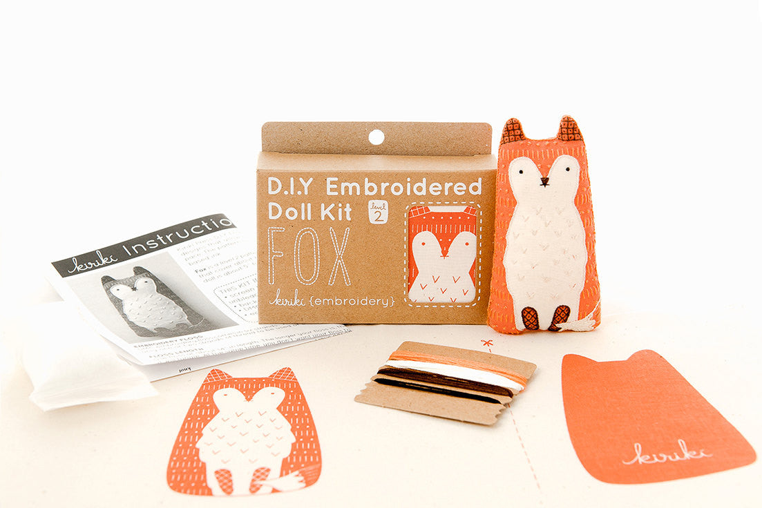 Kiriki Press - FOX Embroidery Kit (Level 2)
