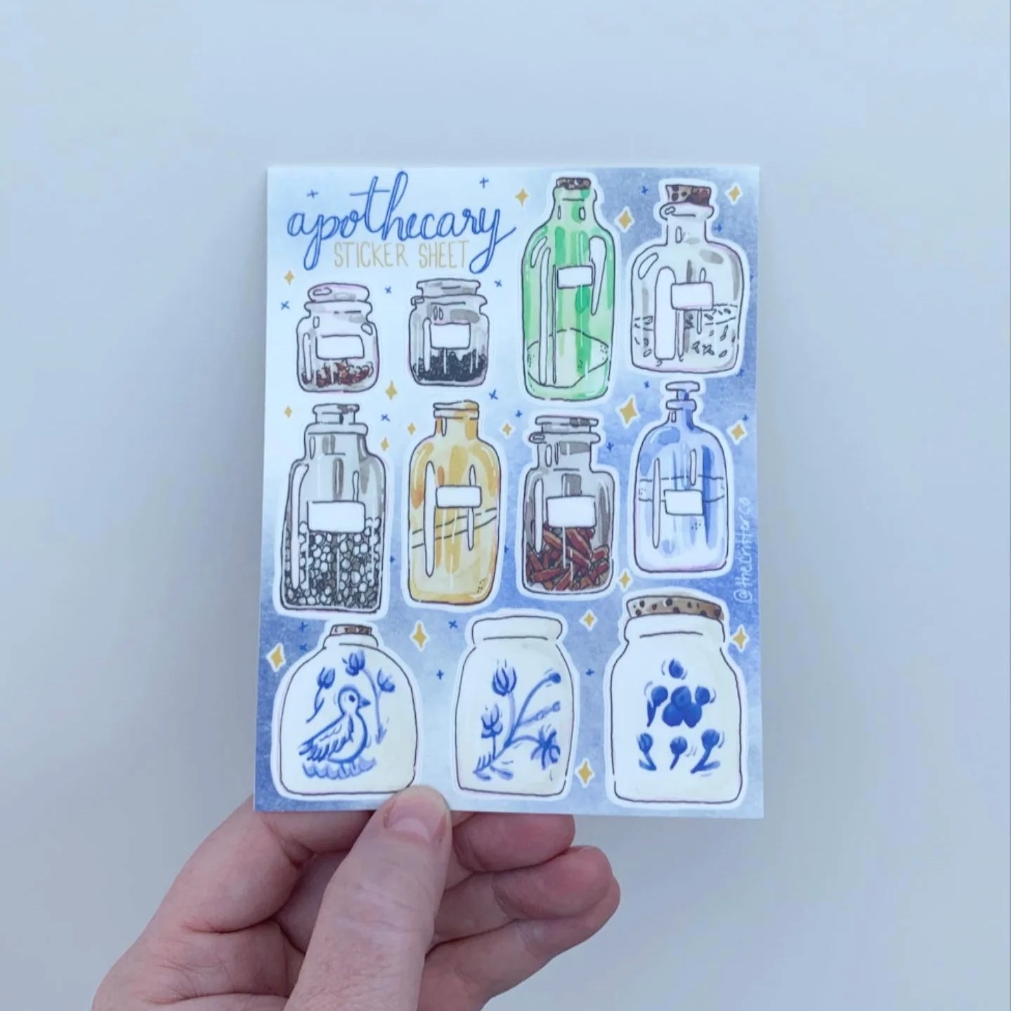 Critter Co. - APOTHECARY JARS Sticker Sheet