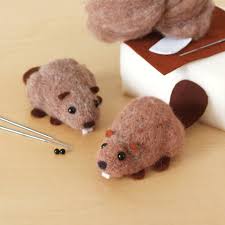 Lunenburg Makery - CANADIAN BEAVERS Needle Felting Kit