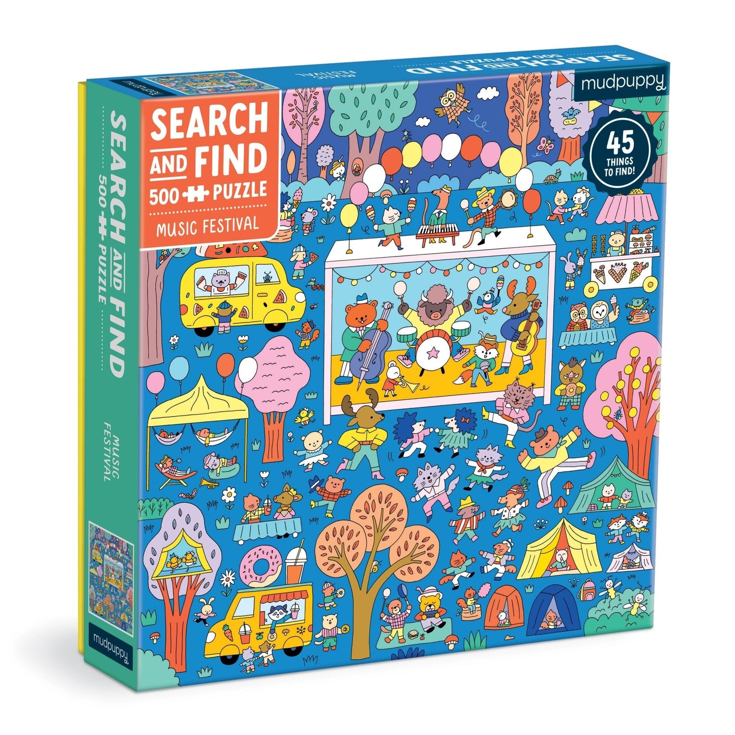 mudpuppy - MUSIC FESTIVAL Search + Find Puzzle (500-Pieces)