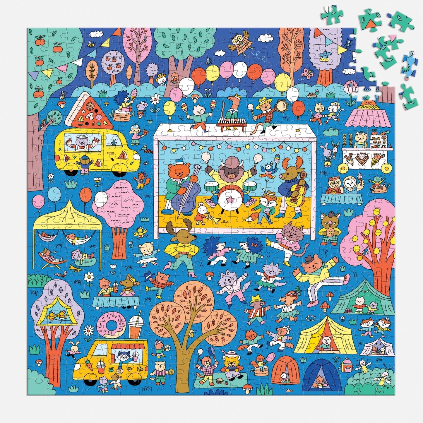 mudpuppy - MUSIC FESTIVAL Search + Find Puzzle (500-Pieces)