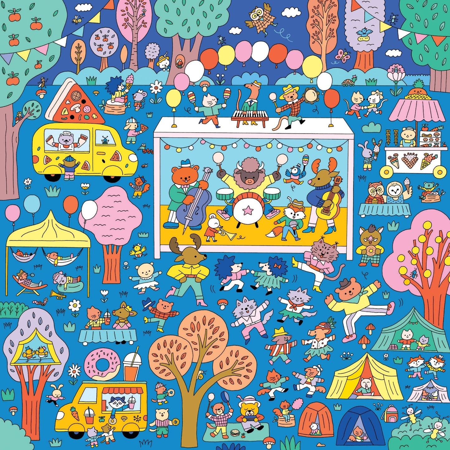 mudpuppy - MUSIC FESTIVAL Search + Find Puzzle (500-Pieces)
