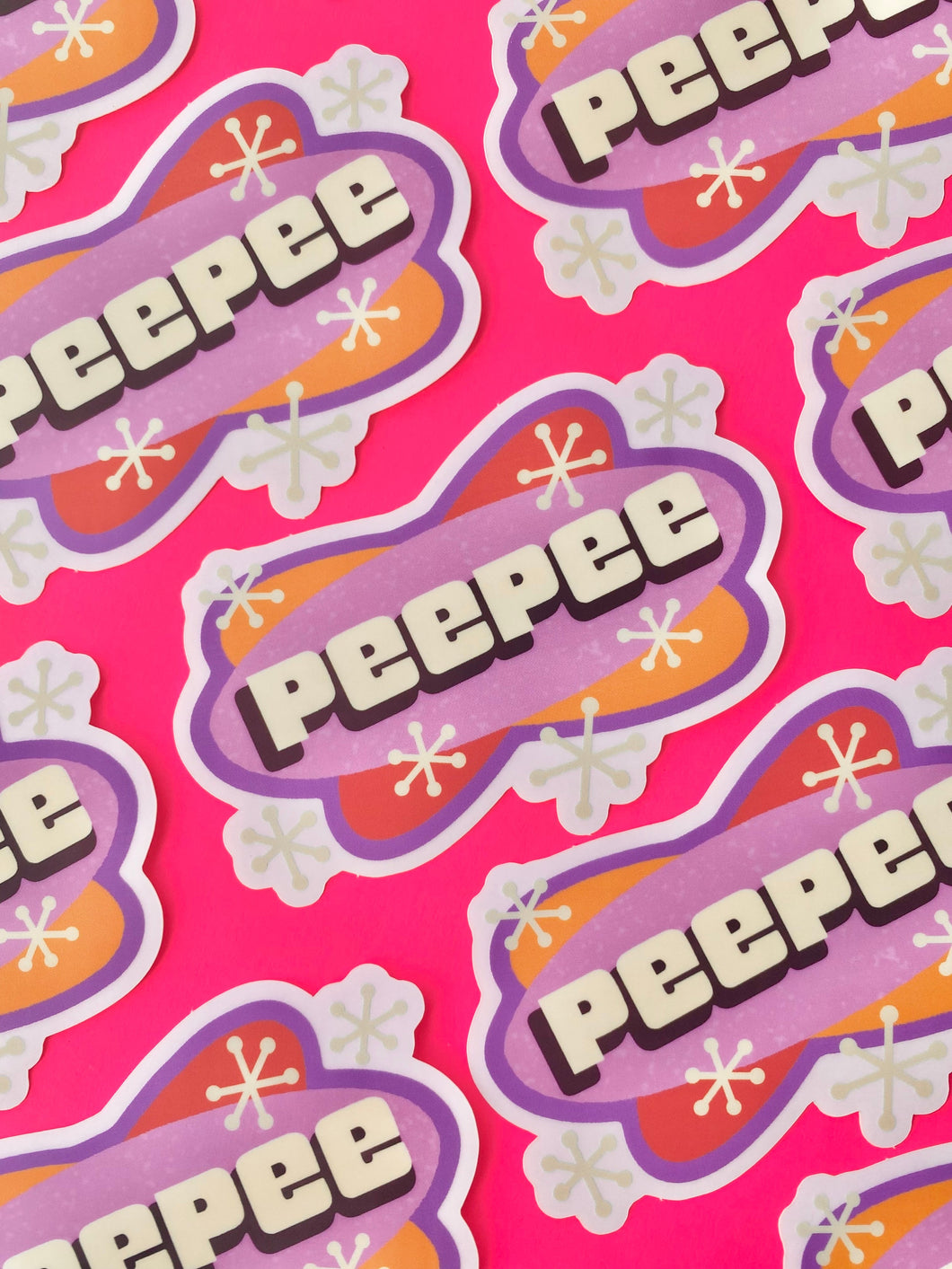 Rains Droplets - PEEPEE Sticker