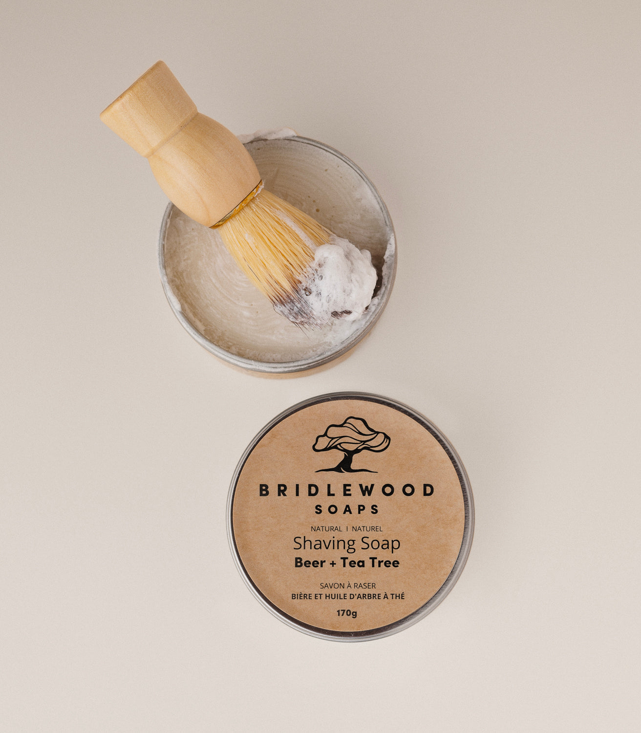 Bridlewood Soaps - Beer Shaving Soap Tin
