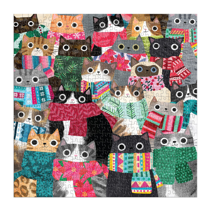 Galison - WINTRY CATS Puzzle (500-Pieces)