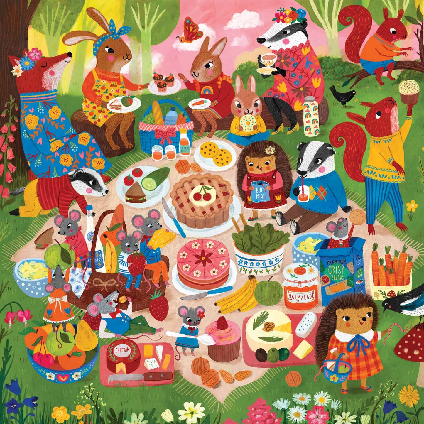 mudpuppy - WOODLAND PICNIC Puzzle (500-Pieces)