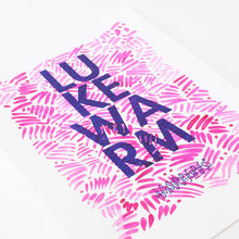 lukewarm - mixed media letterpress print 11x14"
