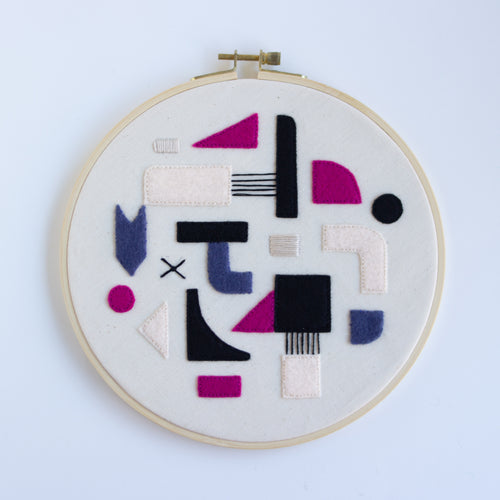 geometric framed embroidery 8