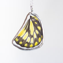 glass butterfly wing necklace - large