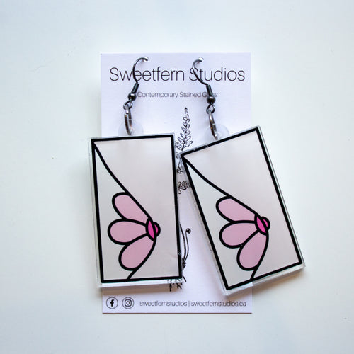 Flower Tits- Acrylic Earrings