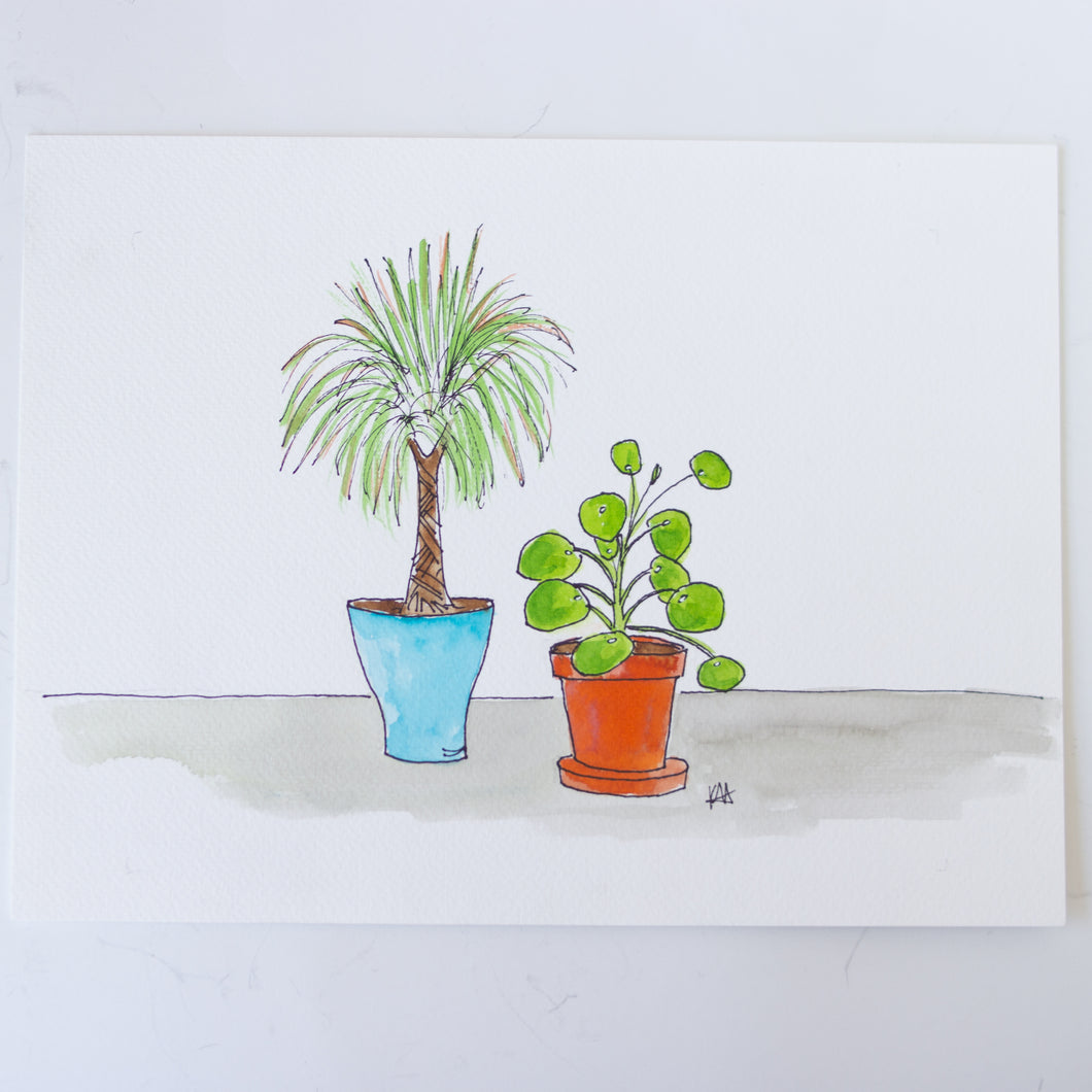 House Plant Study #3 - 9x12