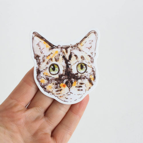 calico cat sticker