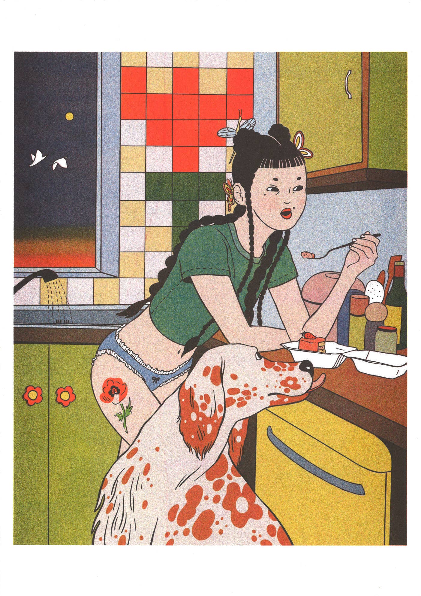 KIBLIND Atelier - MIDNIGHT SNACKS Sunny Wu (A3 Print)