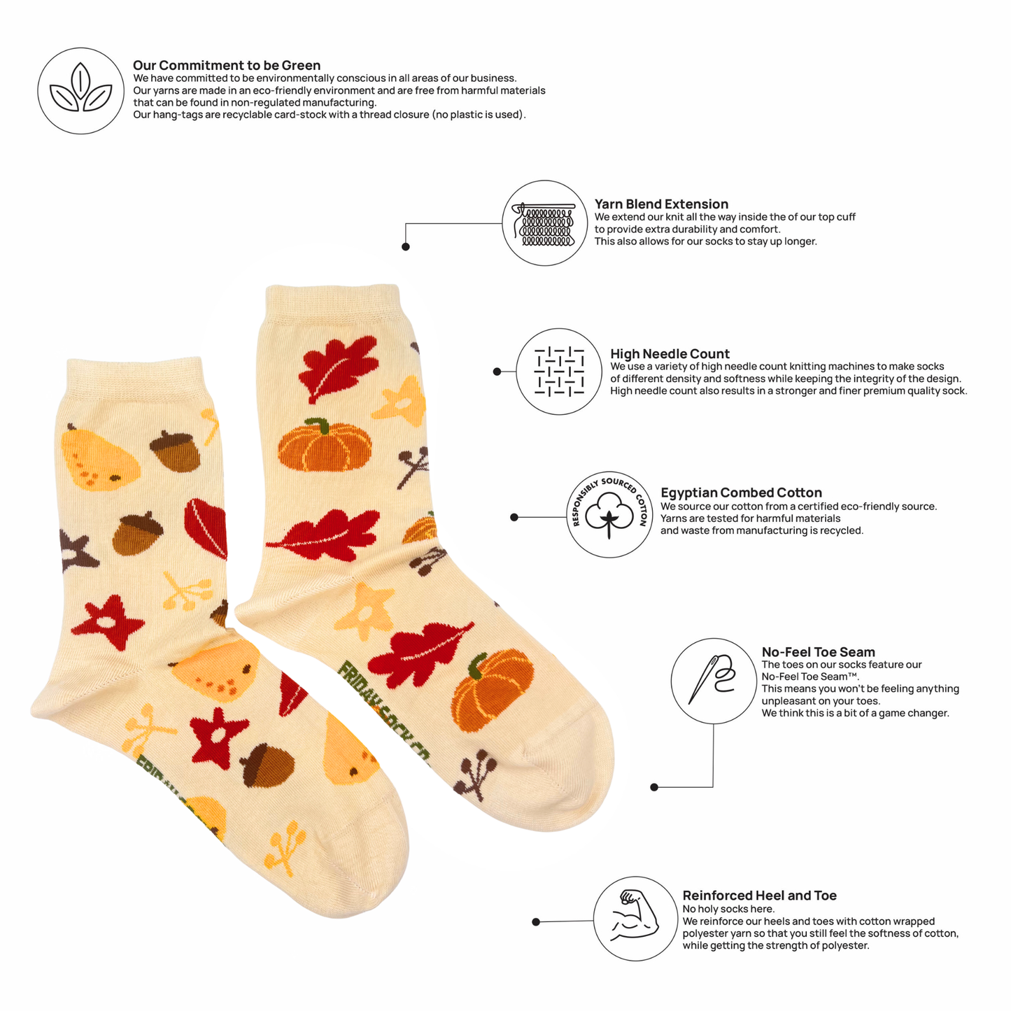 Friday Sock Co. - Women's Fun Fall Socks