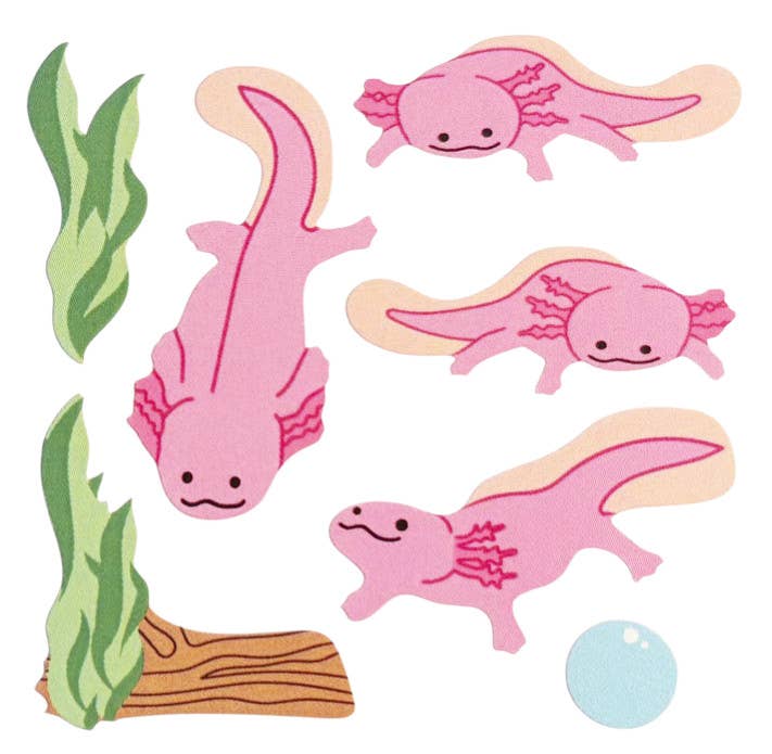 Sticker Garden - Glossy Axolotl Stickers