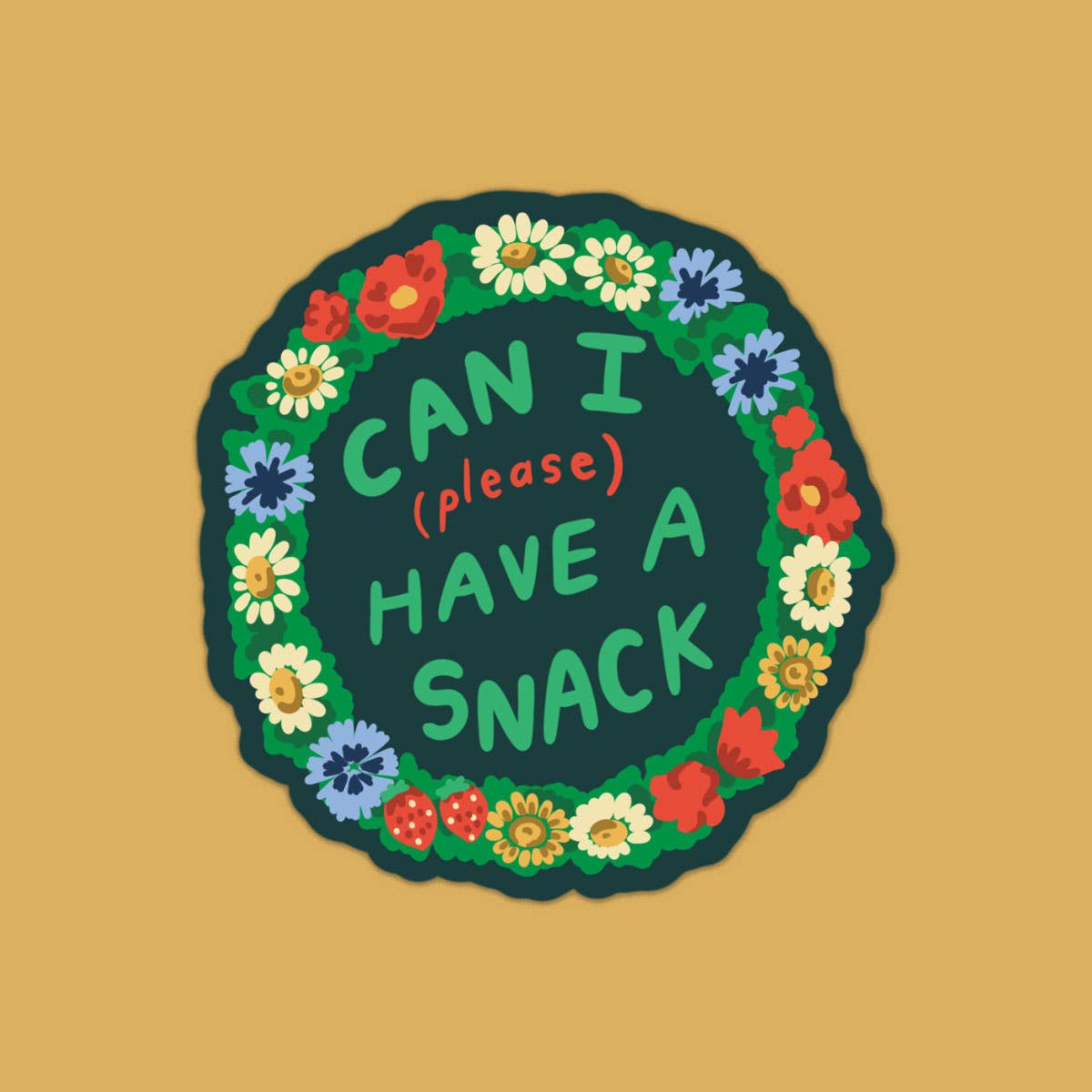 The Golden Doodle - Can I Have a Snack Sticker