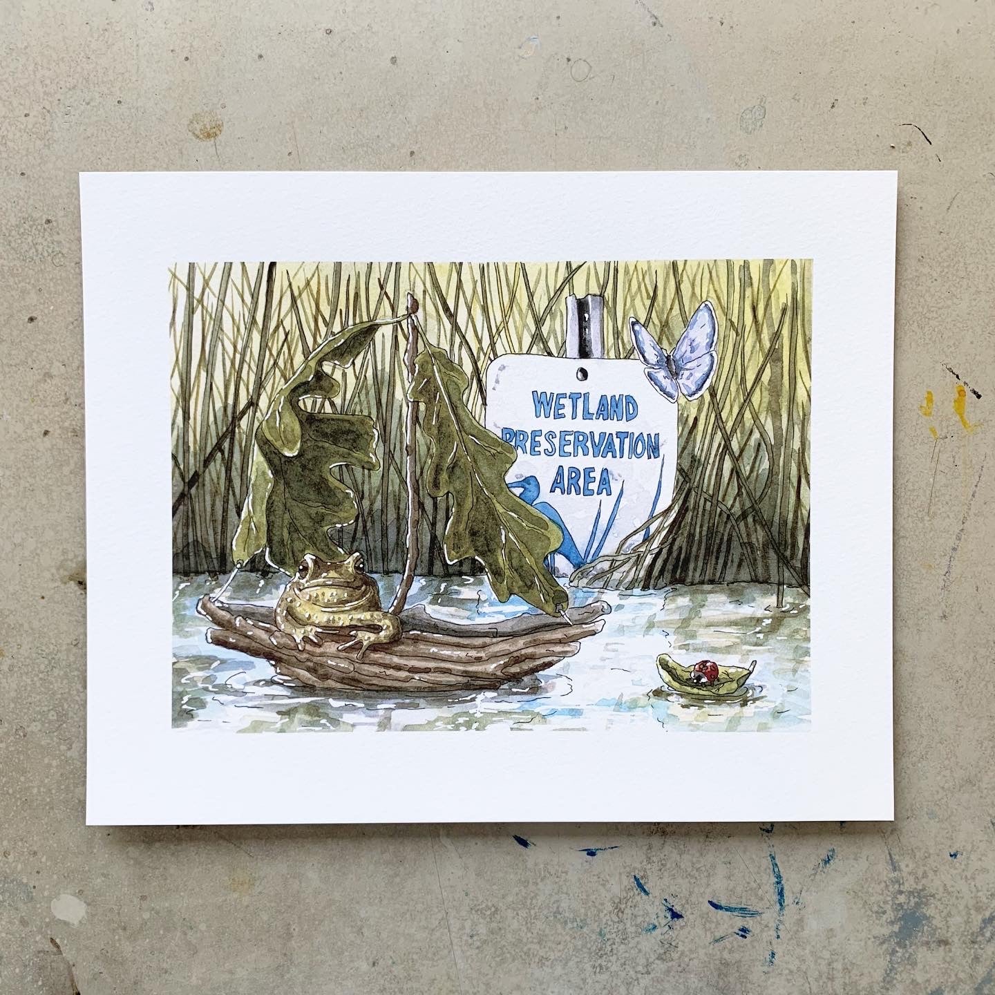 Critter Co. - DRIFTING AWAY Print (8" X 10")