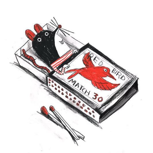Kathryn Durst - MATCHBOX MOUSE Art Print