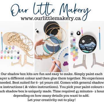 Our Little Makery - Orca Shadow Box Kit