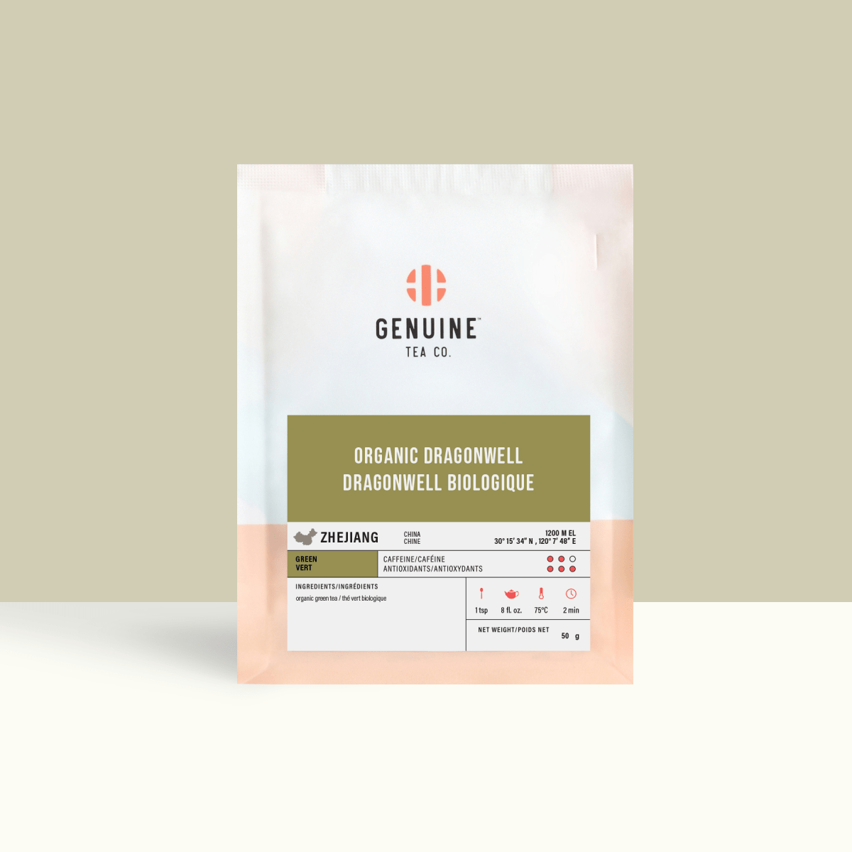 Genuine Tea - Organic Dragonwell (Green Tea)