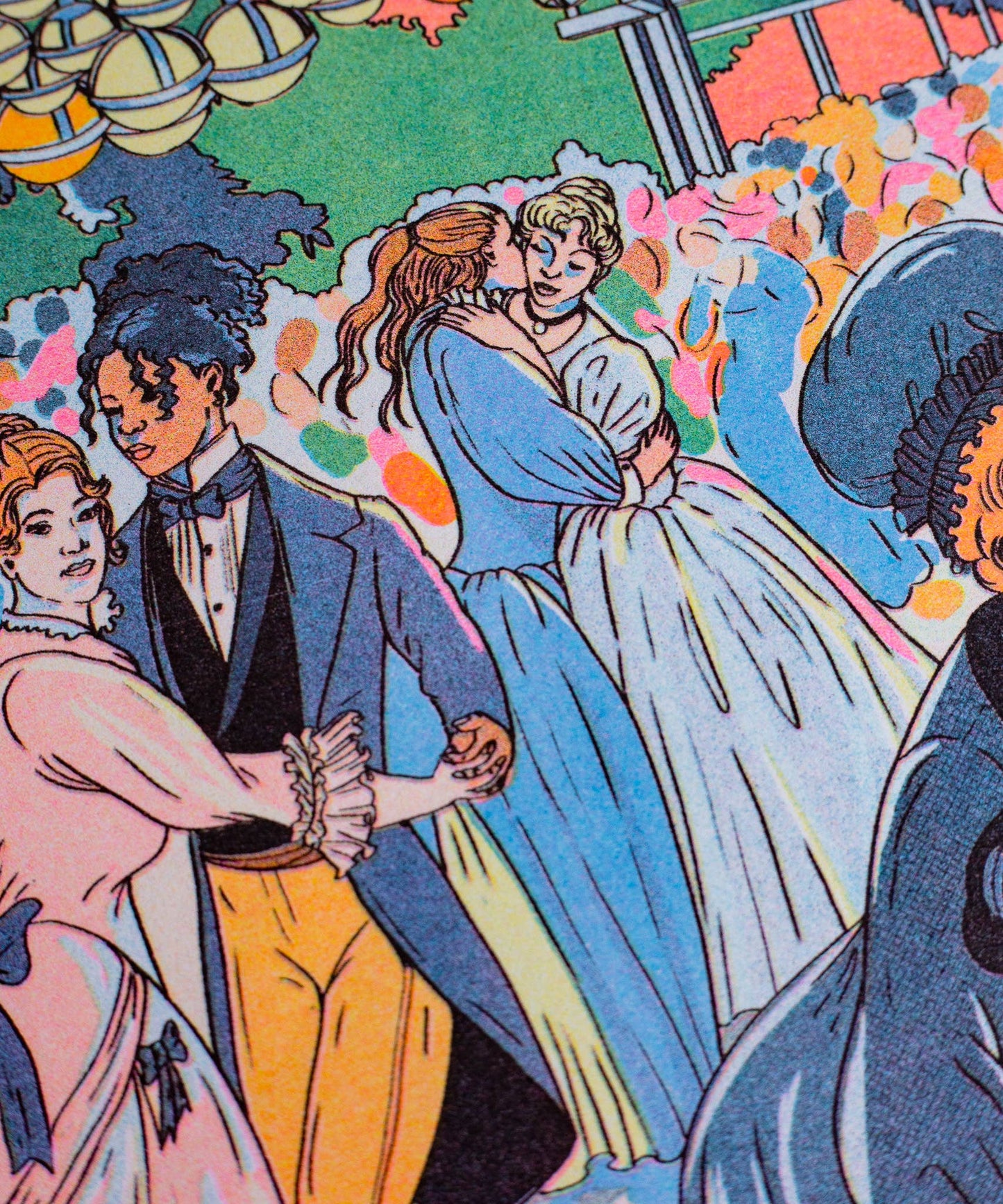 KIBLIND Atelier - BAL DU MOULIN DE LA GALETTE María Jesús Contreras (A3 Print)