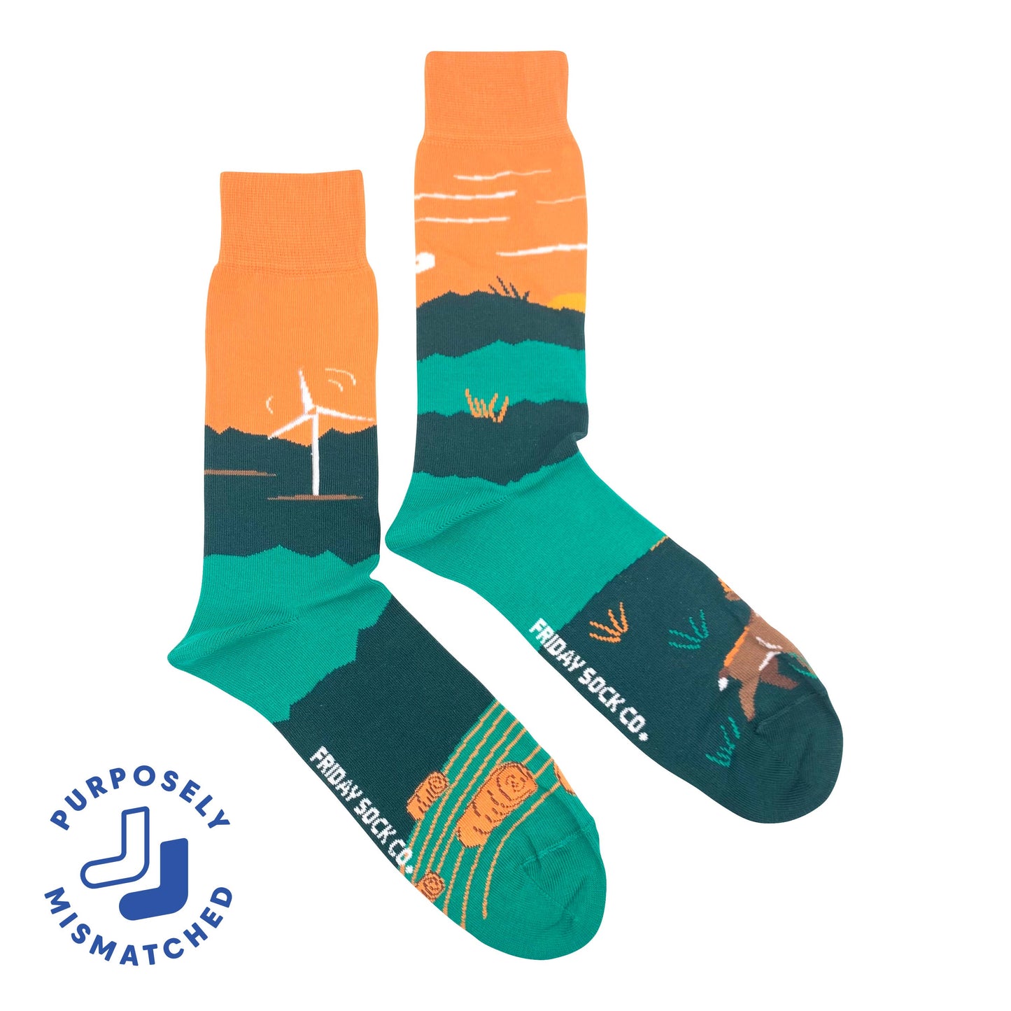 Friday Sock Co. - Men's Socks Foothills Canadian Landscape Socks
