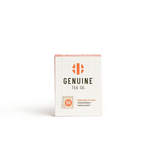Genuine Tea Bags - Drawstring Tea Bags: Box of 50