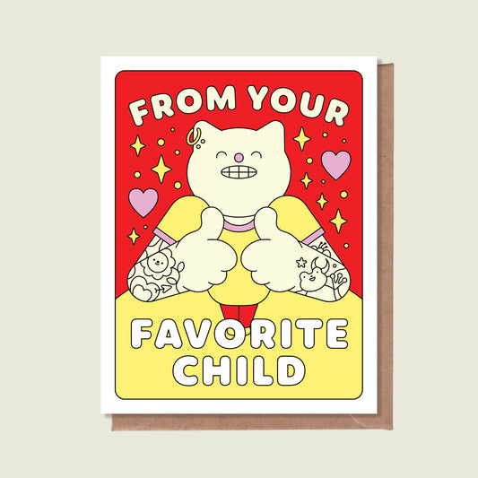 Épée Lapin Studio - From Your Favourite Child Greeting Card