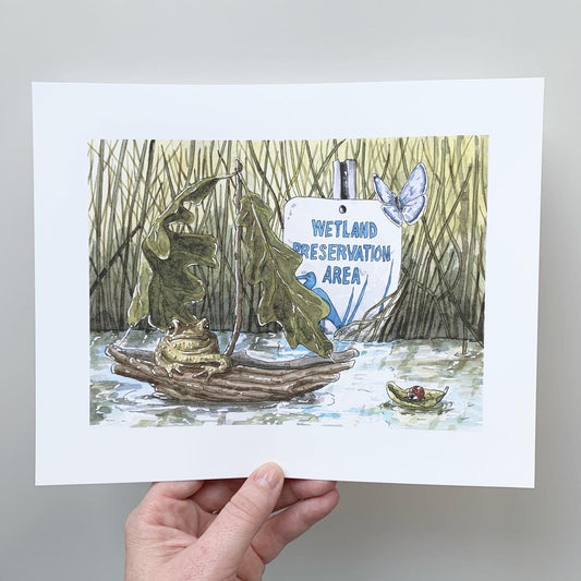 Critter Co. - DRIFTING AWAY Print (8" X 10")