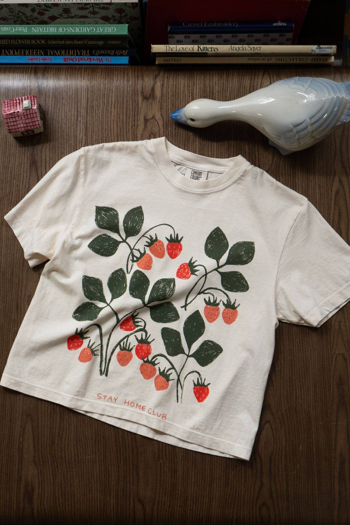 Stay Home Club - FRUITS 1858 Boxy Tee (Black)