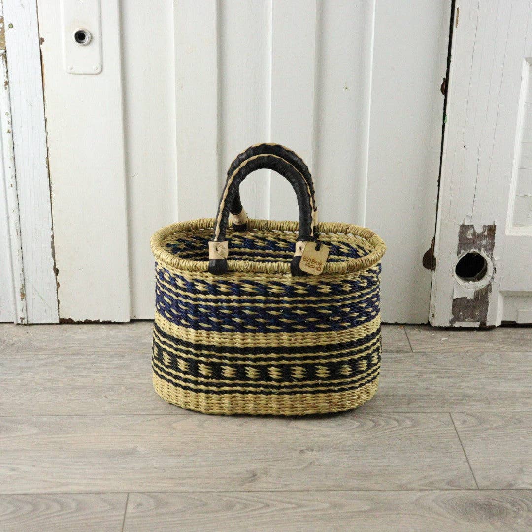 Big Blue Moma - Bolga Basket MEDIUM OVAL (Variety of Colours)