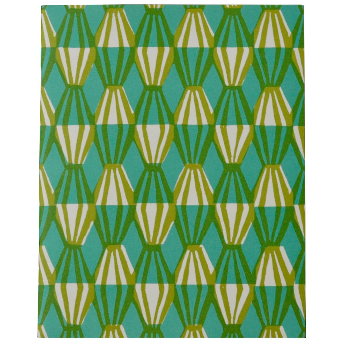 Cambridge Imprint - Exercise Book Threadwork Sap Green and Turquoise