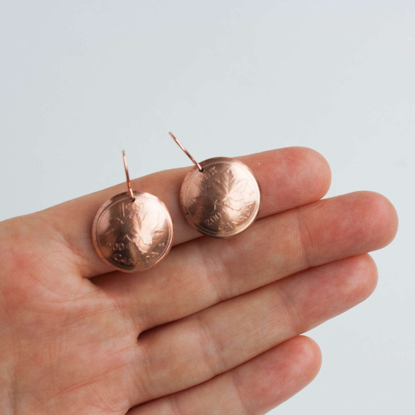 Coppers - Copper Penny Drop Earrings