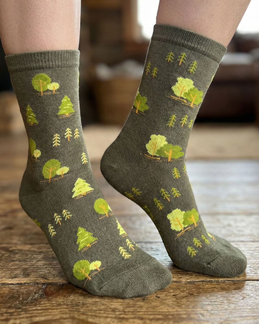 Friday Sock Co. - Women's Trees This Did Good Crew Socks